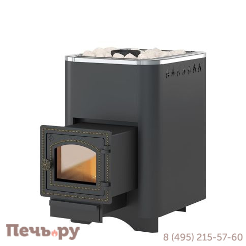 Банная печь Везувий Русичъ Антрацит 16 (ДТ-3С) 2022 фото