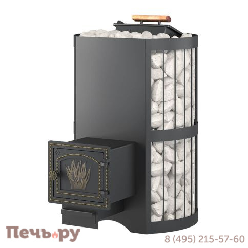 Банная печь Везувий Скиф с закрытой каменкой Стандарт (ДТ-3) 2022 фото