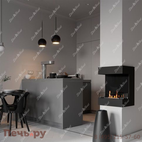 Биокамин фронтальный SteelHeat Grand 600 фото 8