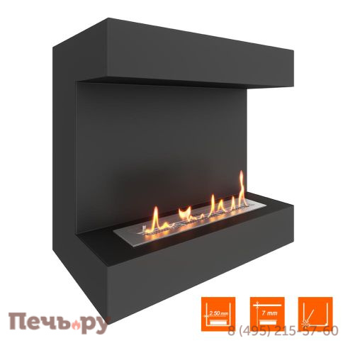 Биокамин фронтальный SteelHeat Grand 700 фото