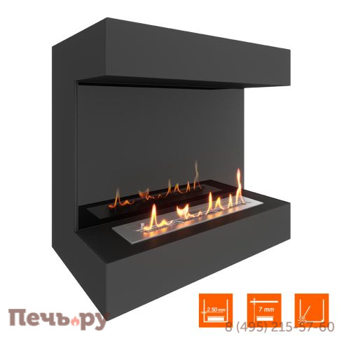 Биокамин фронтальный SteelHeat Grand 800 фото 4