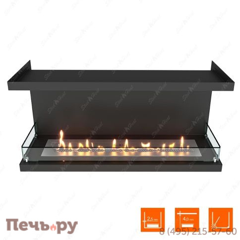 Биокамин фронтальный SteelHeat Leader 1000 фото 8