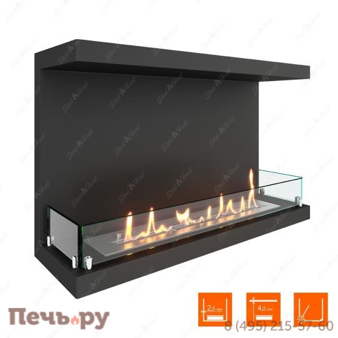 Биокамин фронтальный SteelHeat Leader 800 фото 2