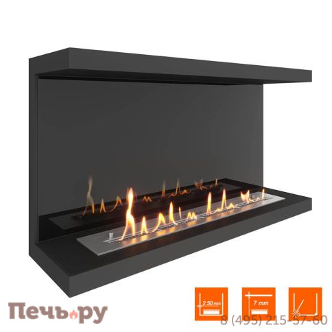 Биокамин фронтальный SteelHeat Leader 900 фото 4