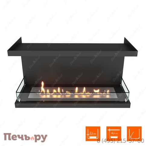 Биокамин фронтальный SteelHeat Leader 900 фото 8