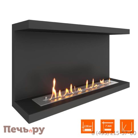 Биокамин фронтальный SteelHeat Leader 900 фото