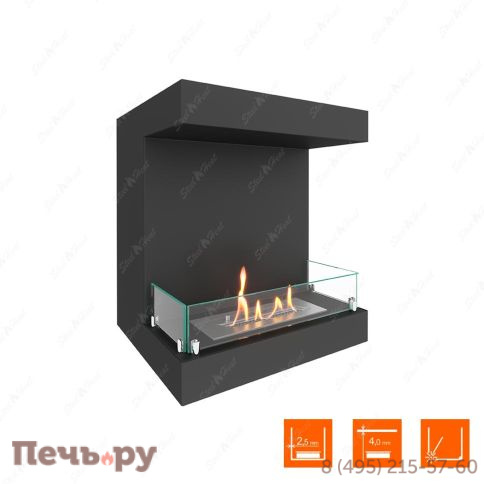 Биокамин фронтальный SteelHeat Long 600 фото 2