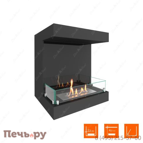 Биокамин фронтальный SteelHeat Long 600 фото 3