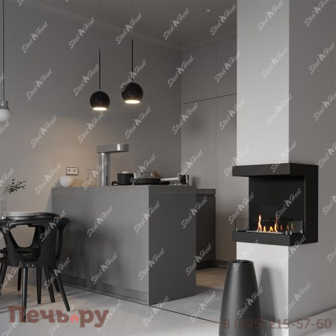 Биокамин фронтальный SteelHeat Long 600 фото 7