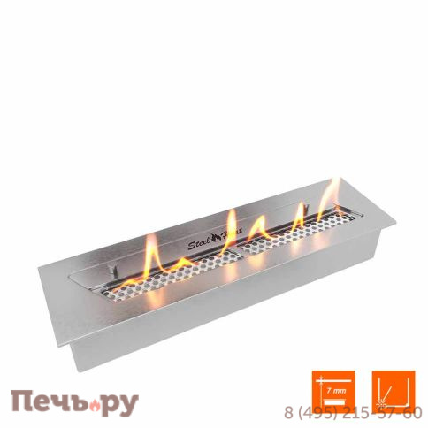 Биокамин фронтальный SteelHeat Long 700 фото 5