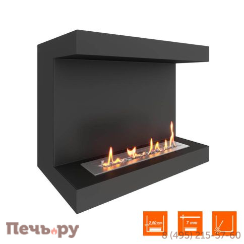 Биокамин фронтальный SteelHeat Long 700 фото