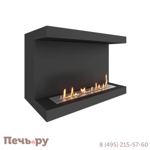 Биокамин фронтальный SteelHeat Long 800 фото