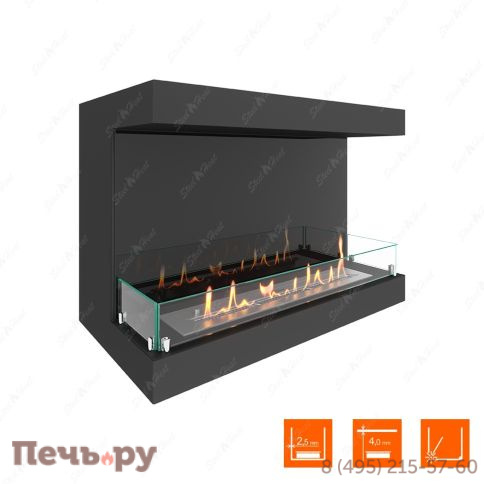 Биокамин фронтальный SteelHeat Long 900 фото 3