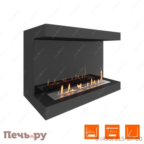 Биокамин фронтальный SteelHeat Long 900 фото 4