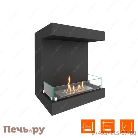 Биокамин фронтальный SteelHeat One 600 фото 2