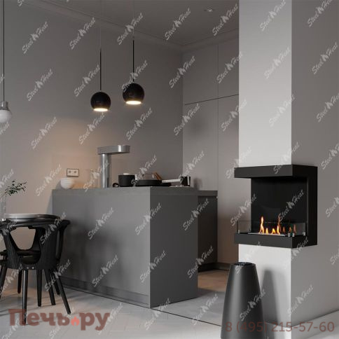 Биокамин фронтальный SteelHeat One 600 фото 7