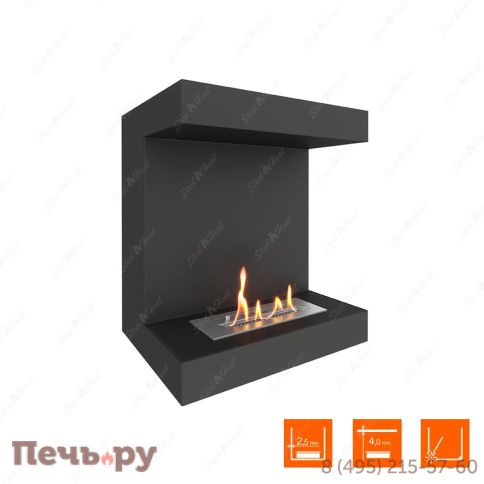 Биокамин фронтальный SteelHeat One 600 фото