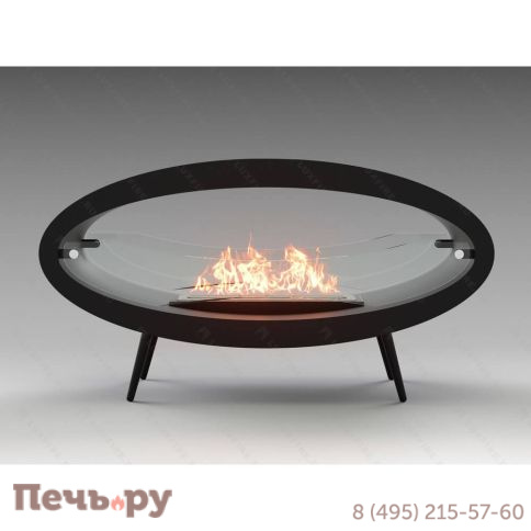 Биокамин напольный Lux Fire Эллипс 1200 фото 4