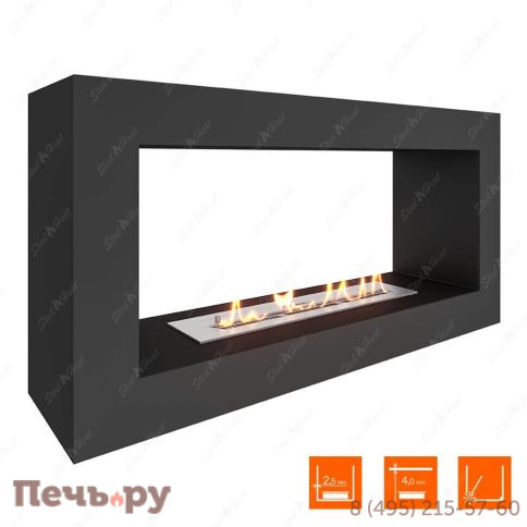 Биокамин напольный SteelHeat  Frame One 900 фото