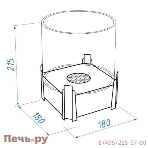 Биокамин настольный Lux Fire ФСБ М фото 4