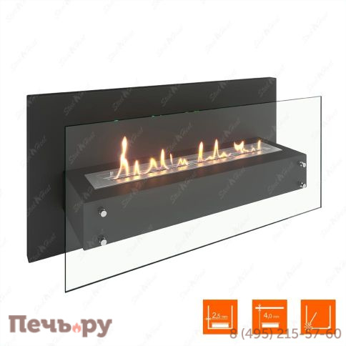 Биокамин навесной SteelHeat Linkor 1000 фото