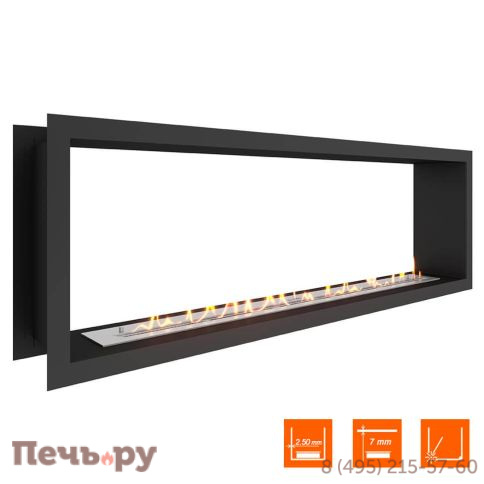 Биокамин сквозной SteelHeat Leader 1400 фото