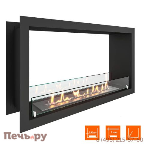 Биокамин сквозной SteelHeat Leader 800 фото 2