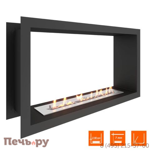 Биокамин сквозной SteelHeat Leader 800 фото