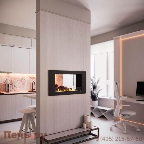 Биокамин сквозной SteelHeat Long 1100 фото 3