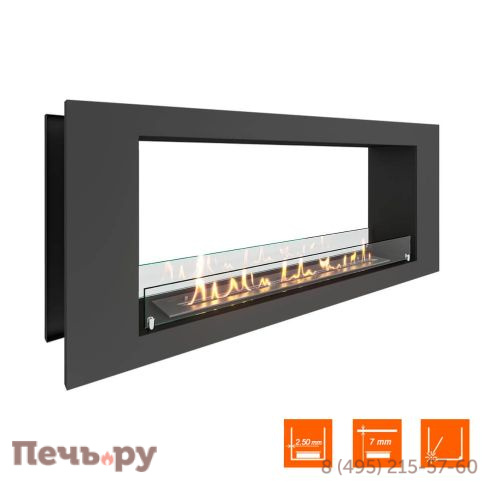 Биокамин сквозной SteelHeat Long 1200 фото