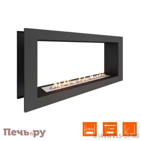 Биокамин сквозной SteelHeat One 1100 фото 2