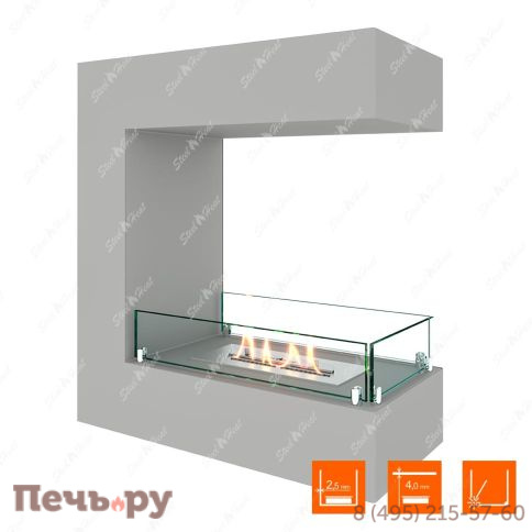 Биокамин торцевой SteelHeat Grand 600 фото 9