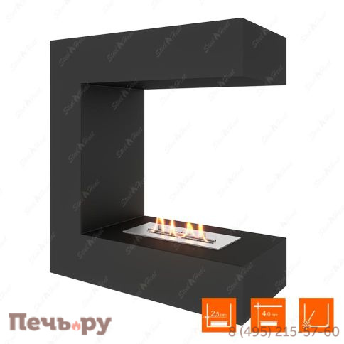 Биокамин торцевой SteelHeat Grand 600 фото