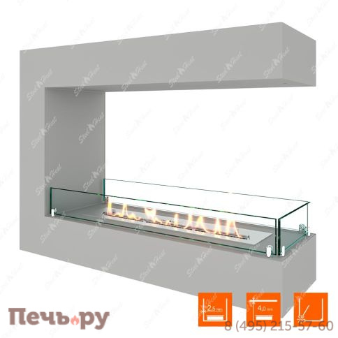Биокамин торцевой SteelHeat Grand 900 фото 9
