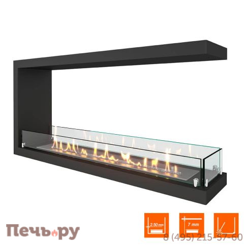 Биокамин торцевой SteelHeat Leader 1000 фото 2