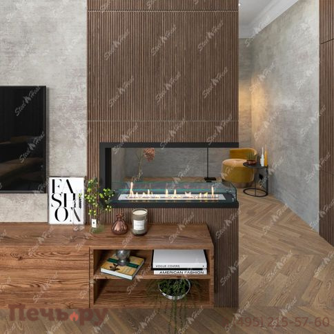 Биокамин торцевой SteelHeat Leader 1000 фото 6