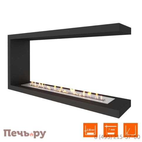 Биокамин торцевой SteelHeat Leader 1000 фото