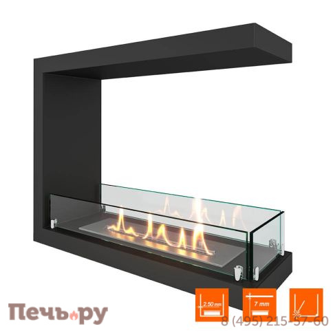 Биокамин торцевой SteelHeat Leader 600 фото 2