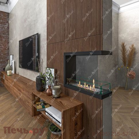 Биокамин торцевой SteelHeat Leader 600 фото 5