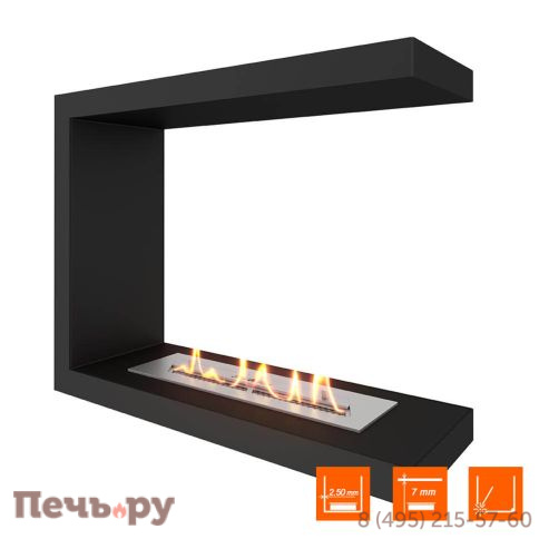 Биокамин торцевой SteelHeat Leader 600 фото