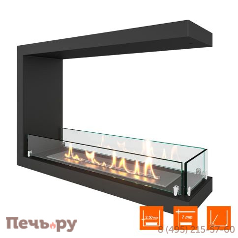 Биокамин торцевой SteelHeat Leader 700 фото 2