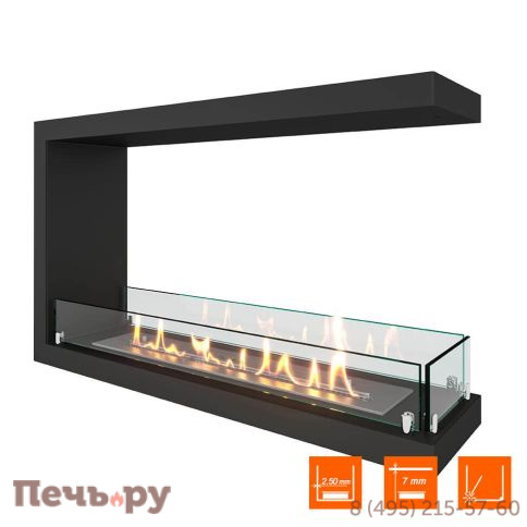 Биокамин торцевой SteelHeat Leader 800 фото 2