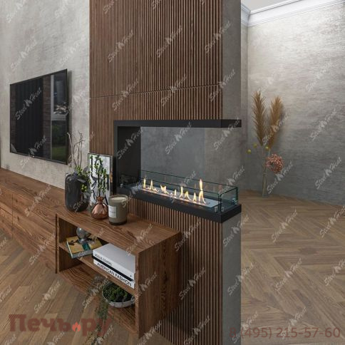 Биокамин торцевой SteelHeat Leader 800 фото 5