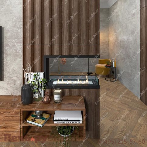 Биокамин торцевой SteelHeat Leader 800 фото 6