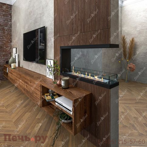 Биокамин торцевой SteelHeat Leader 900 фото 5