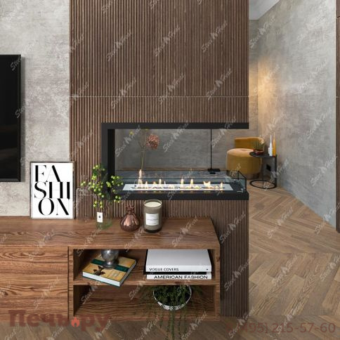 Биокамин торцевой SteelHeat Leader 900 фото 6