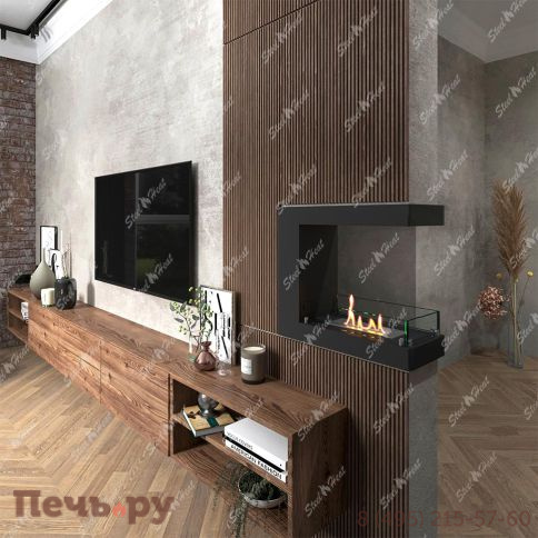 Биокамин торцевой SteelHeat Long 600 фото 6