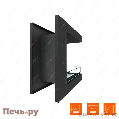 Биокамин торцевой SteelHeat Long 600 фото 9