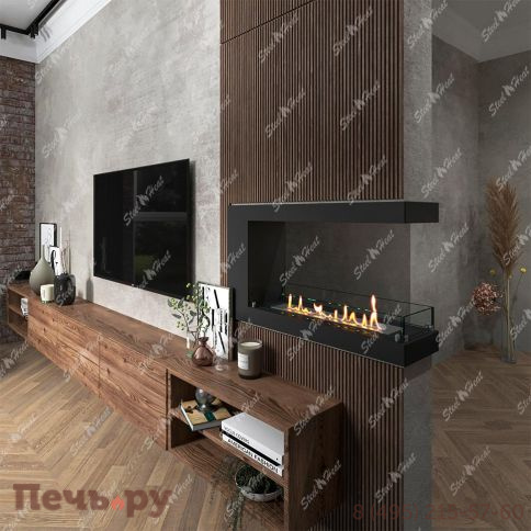 Биокамин торцевой SteelHeat Long 900 фото 6