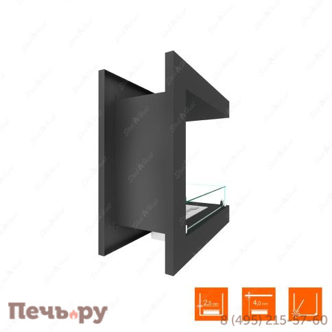 Биокамин торцевой SteelHeat One 600 фото 10